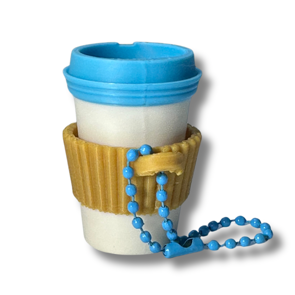 coffee clicker keychain