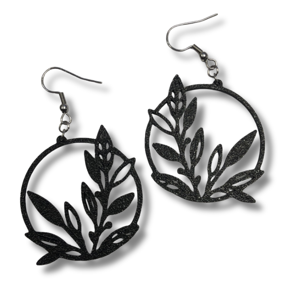 Floral Leaf Earrings