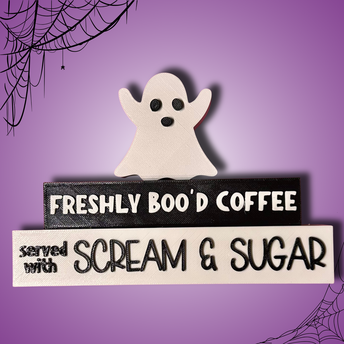 Freshly Boo’d coffee maker decoration (slight defect on the back)