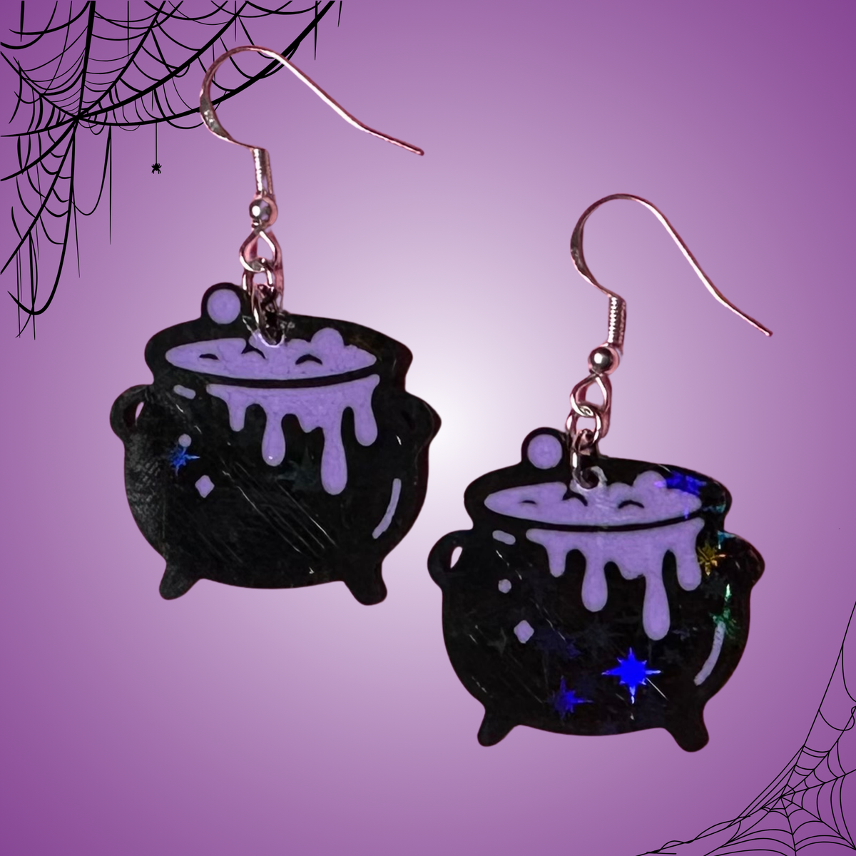 Spooky Cauldron Earrings