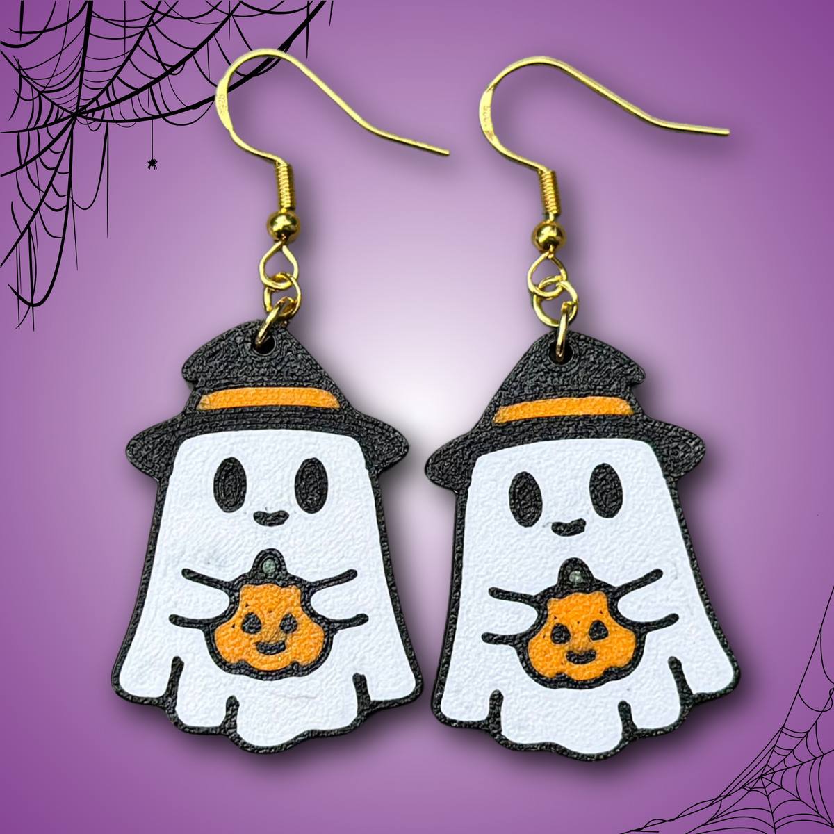 Ghost & Pumpkin Earrings