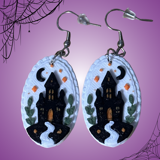 Haunted House Earrings