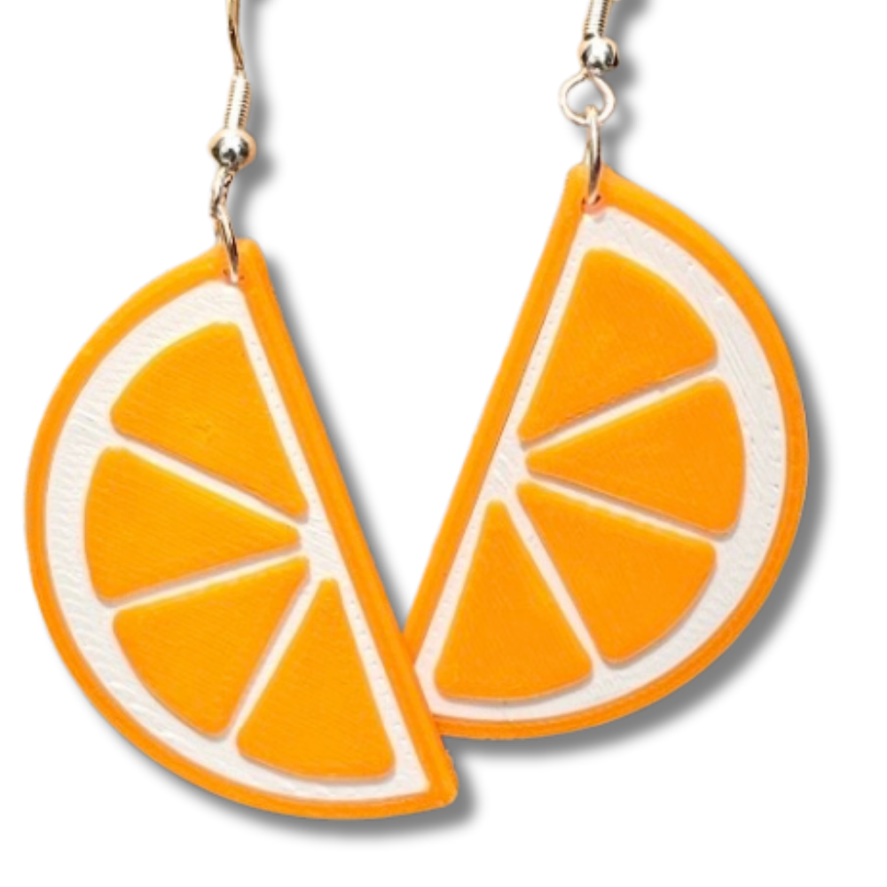 Orange Slice Earrings