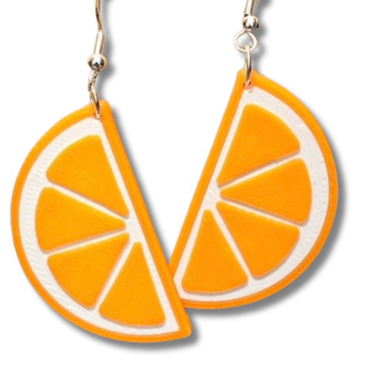 Orange Slice Earrings