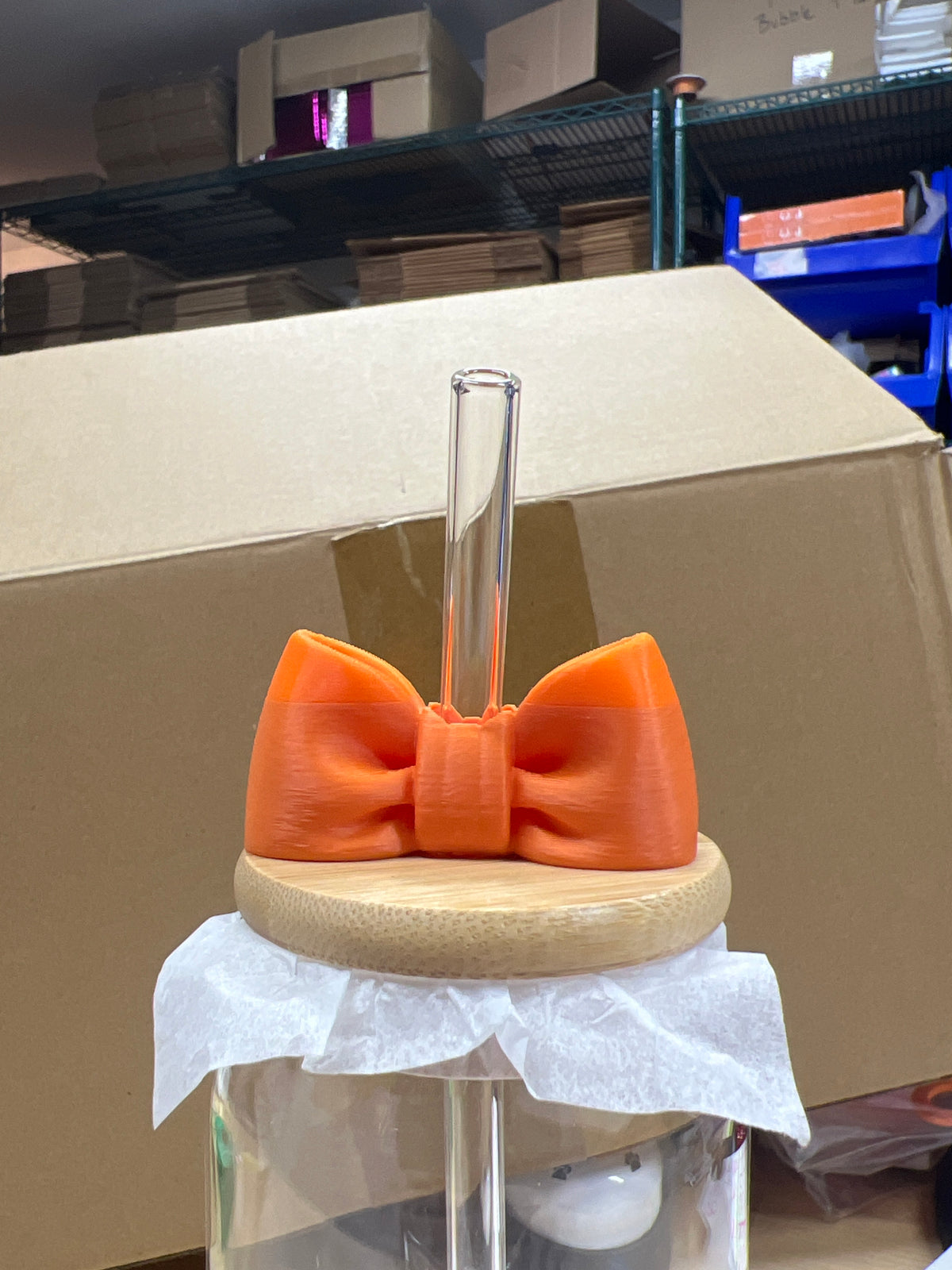 Bow Straw Topper