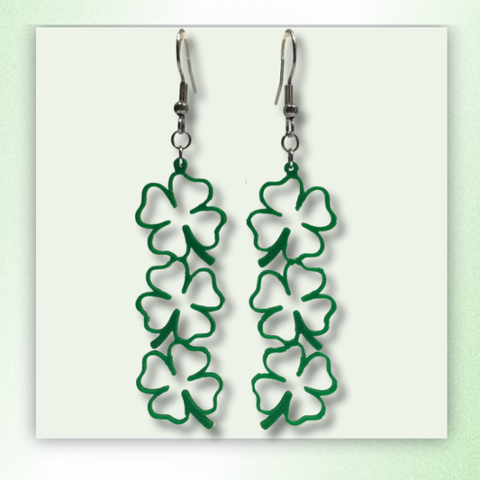 Hanging Clover Earrings
