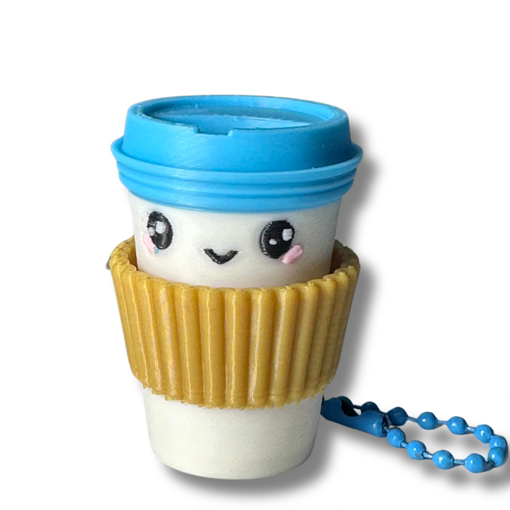 coffee clicker keychain