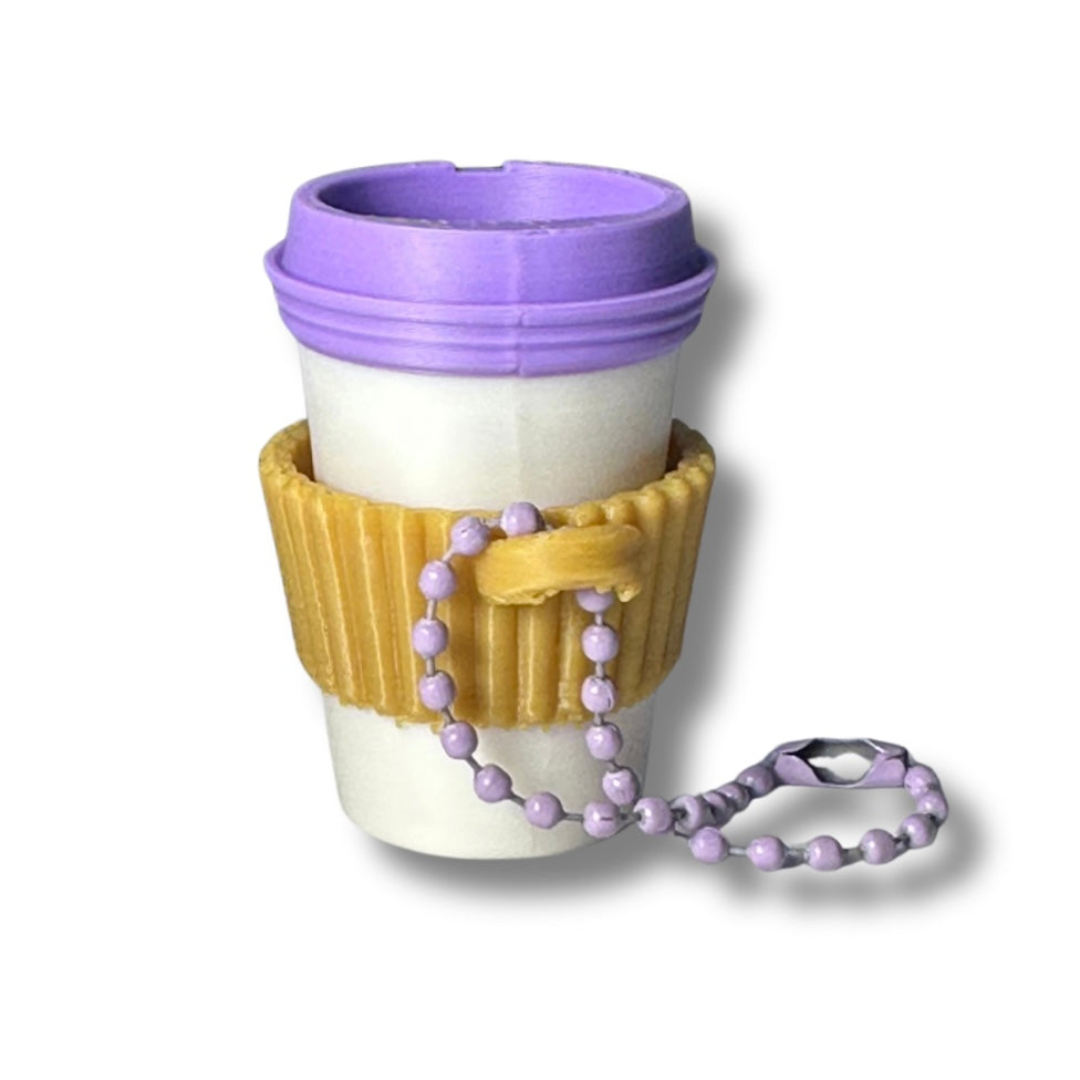 coffee clicker keychain