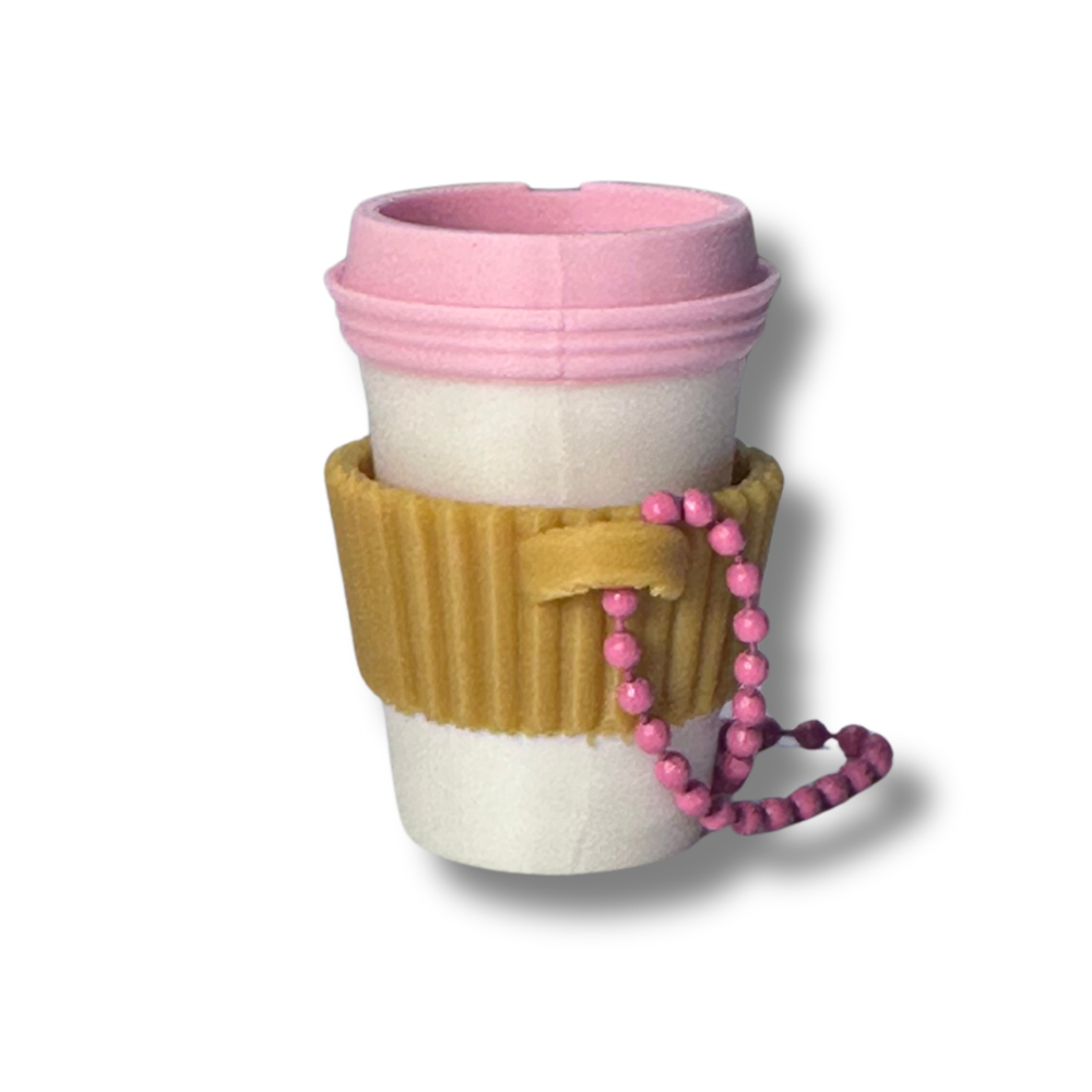 coffee clicker keychain