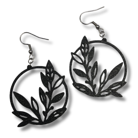 Floral Leaf Earrings
