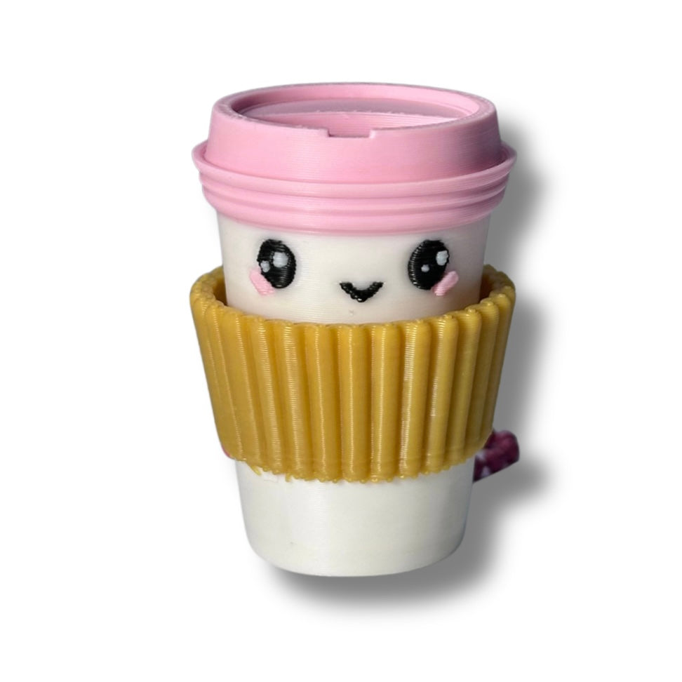 coffee clicker keychain