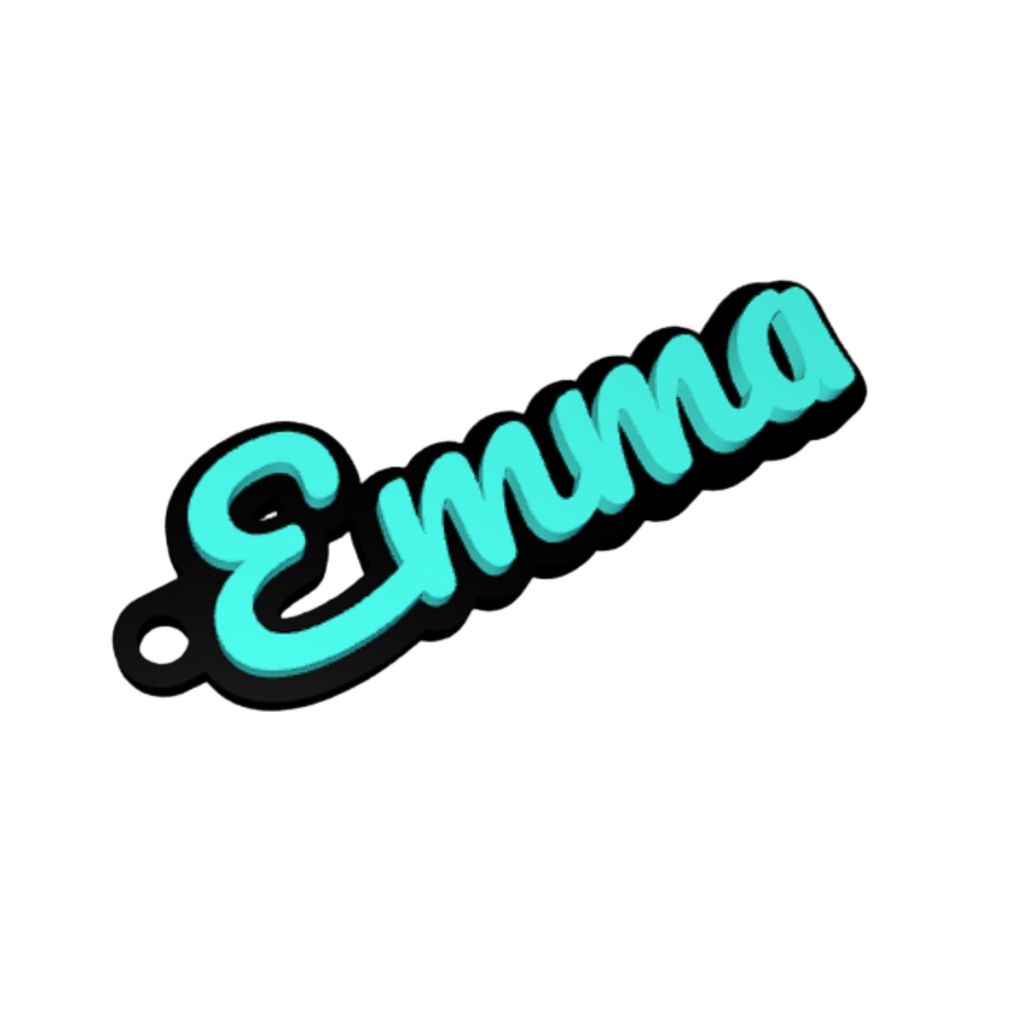 Custom 3D Printed Name Keychain